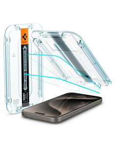 Protector de Pantalla Vidrio Templado Spigen iPhone 15 Pro Max - 2 Unidades