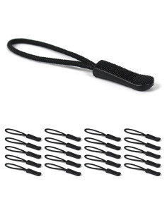 20PCS Tiradores de Cremallera Caracol Rojo Fluorescentes