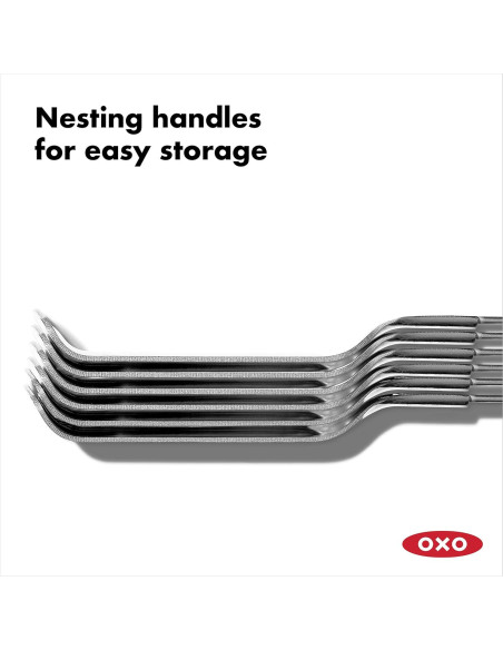 Set de 6 Pinchos de Acero Inoxidable OXO Good Grips