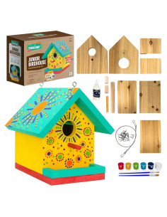 Kit de Casa para Aves DIY SparkJump - Madera de Cedro 20x15x30cm