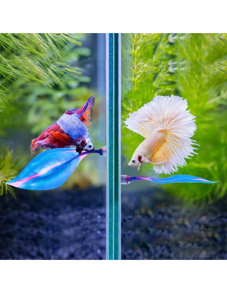 Hamaca de Silicona para Peces Betta WILLBOND - 2 Piezas Azul