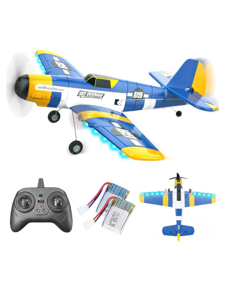 Avión RC BEZGAR Z61 con Giroscopio y Luces LED