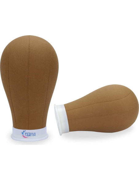 Cabeza de Peluca Eerya 21 Pulgadas Marrón con Soporte