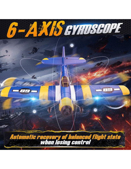 Avión RC BEZGAR Z61 con Giroscopio y Luces LED