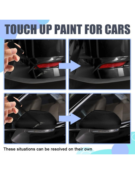 Bolígrafo de Pintura de Retoque QZTYTY Negro 11.8 ml