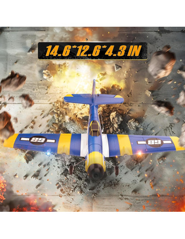 Avión RC BEZGAR Z61 con Giroscopio y Luces LED