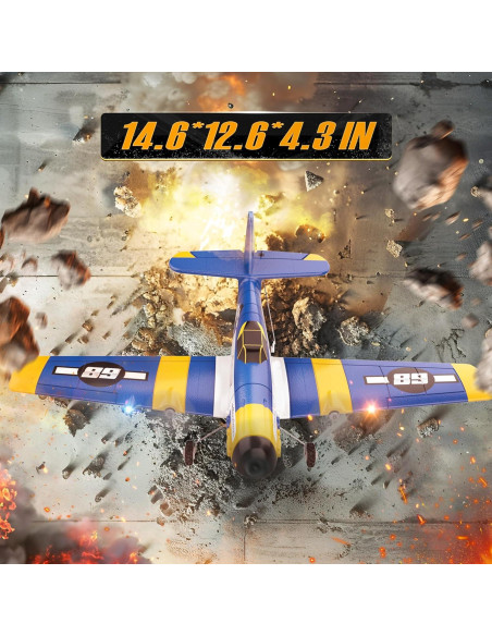 Avión RC BEZGAR Z61 con Giroscopio y Luces LED