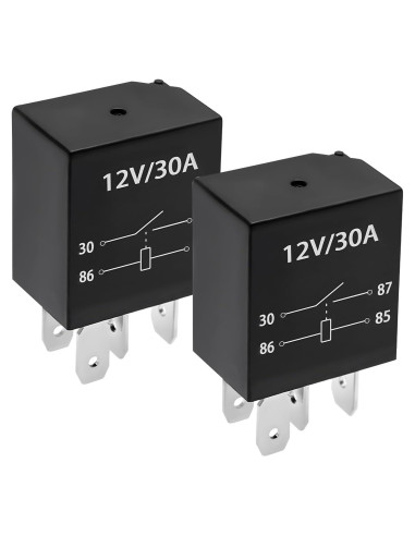Relé de Arranque 4 Pines 12V 30A Ohleats - 2 Unidades