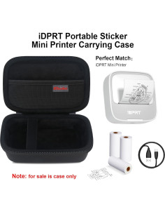 Funda de Transporte Elonbo para Impresora Mini iDPRT Negra 2
