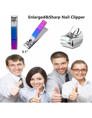 Juego de Manicura 7 Piezas Feiworui con Estuche Portátil