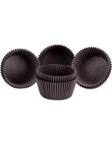 Forros para Cupcakes Estándar GiFBERA 400 Pcs Marrón