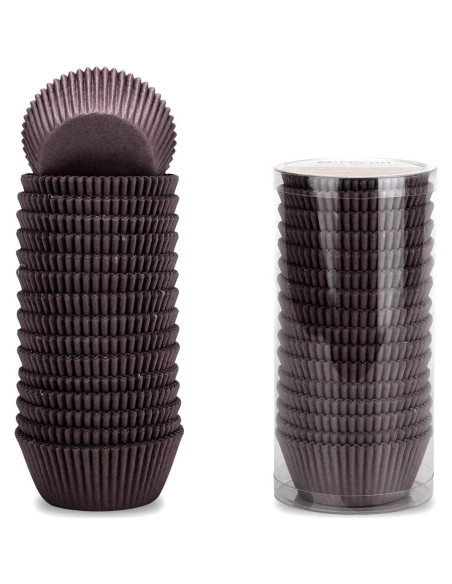 Forros para Cupcakes Estándar GiFBERA 400 Pcs Marrón