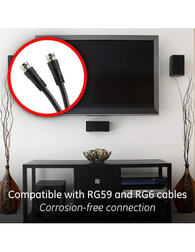 Divisor Coaxial GE 2 Vías 5-900 MHz Compatible RG59 RG6