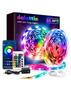 Luces LED RGB Dalattin 10m con Control Remoto y App