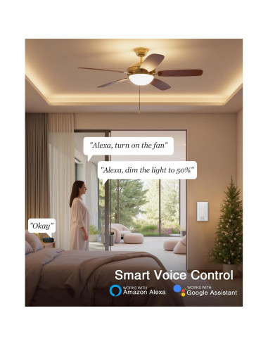 Interruptor Regulador Inteligente GHome SW19-1 para Ventilador de Techo