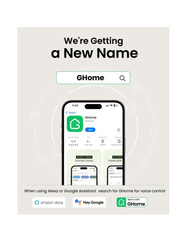 Interruptor Regulador Inteligente GHome SW19-1 para Ventilador de Techo