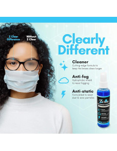 Spray Anti-Niebla Zclear 180ml | Limpiador de Lentes Seguro 2