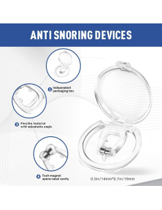 Clip Nasal Anti Ronquidos OHALEEP Silicona Ajustable M 2
