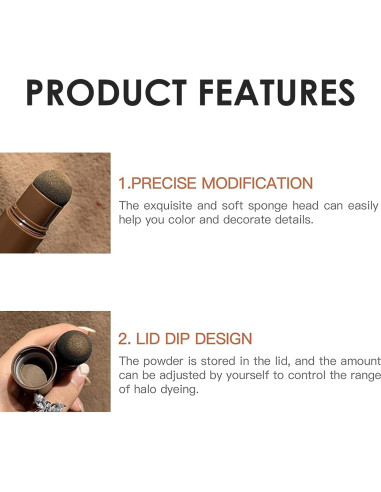 Barra de Polvo para Cabello Fino Rosardene - 1.13g Negro