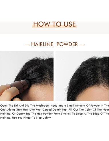 Barra de Polvo para Cabello Fino Rosardene - 1.13g Negro