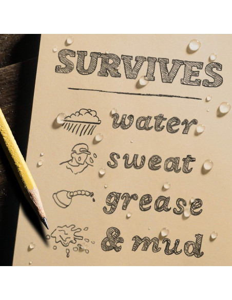 Cuaderno a Prueba de Agua Rite in the Rain 980T 10.8x18.4 cm Beige