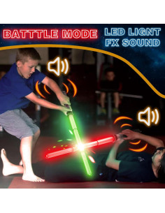Paquete de 4 Espadas de Luz Bakatatoyz con Sonidos y Efectos 2
