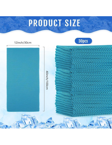Toallas Enfriadoras Hosuly 30 Piezas 100x30 cm Poliester