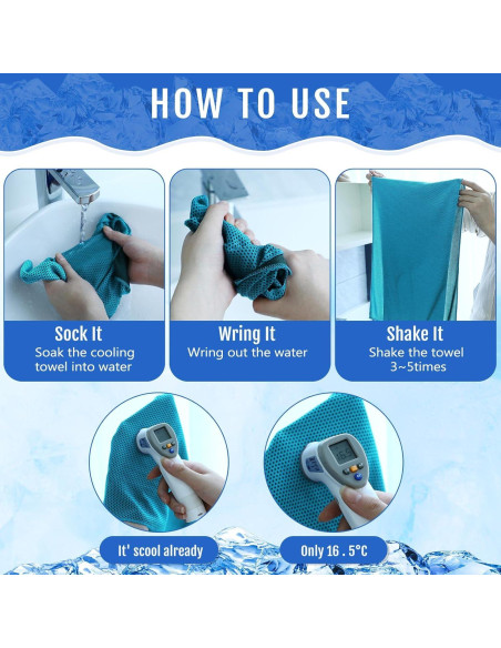 Toallas Enfriadoras Hosuly 30 Piezas 100x30 cm Poliester