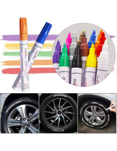 Marcadores de Pintura a Base de Aceite Internacional 12 Colores