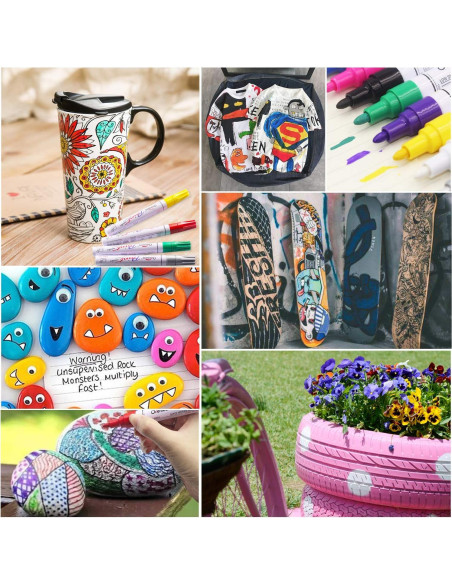 Marcadores de Pintura a Base de Aceite Internacional 12 Colores