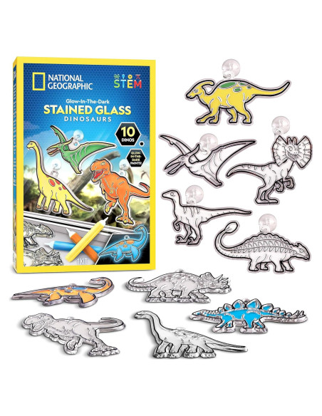 Kit de Manualidades de Dinosaurios que Brillan - National Geographic Kit de Manualidades de Dinosaurios que Brillan - National Geographic