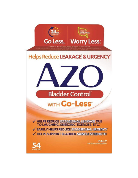 AZO Control de Vejiga Go-Less 54 Cápsulas Suplemento Natural