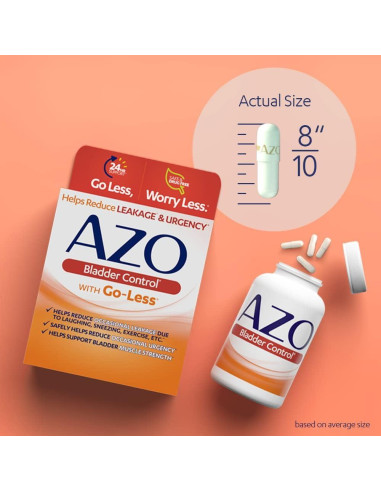 AZO Control de Vejiga Go-Less 54 Cápsulas Suplemento Natural