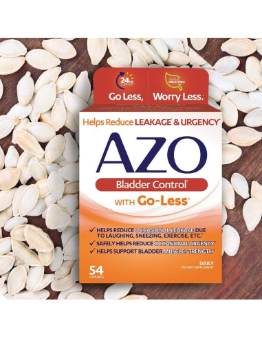 AZO Control de Vejiga Go-Less 54 Cápsulas Suplemento Natural