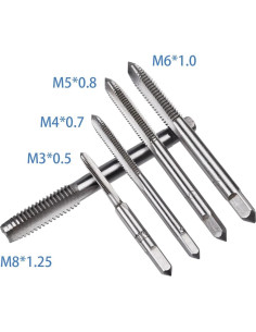 Juego de Llave de Grifo Wolfride M3 M4 M5 M6 M8 con Mango en T 2