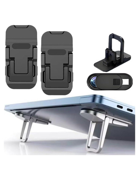 Soporte para Laptop Ajustable AYXKJ Ergonómico Plegable Negro