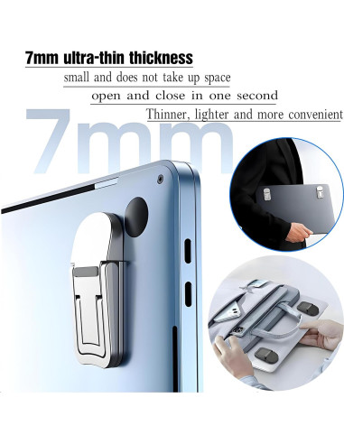 Soporte para Laptop Ajustable AYXKJ Ergonómico Plegable Negro