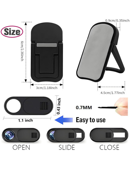 Soporte para Laptop Ajustable AYXKJ Ergonómico Plegable Negro