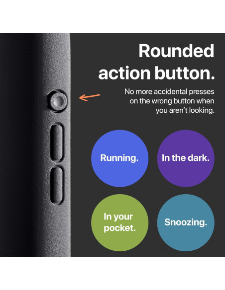 Funda Magnética TineeOwl para iPhone 15 Pro - TPU, Minimalista, Negro