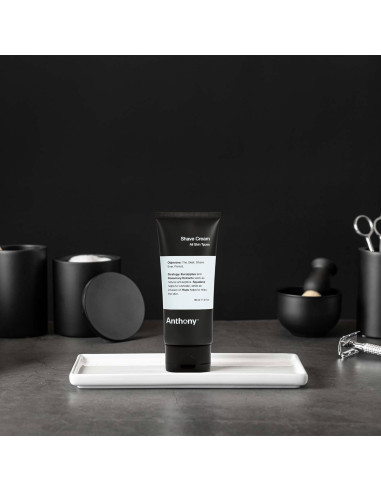 Crema de Afeitar Anthony 89 ml para Piel Sensible - Eucalipto y Romero