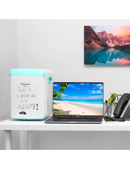 Cooluli Nevera Mini 10L Turquesa - Enfriador y Calentador