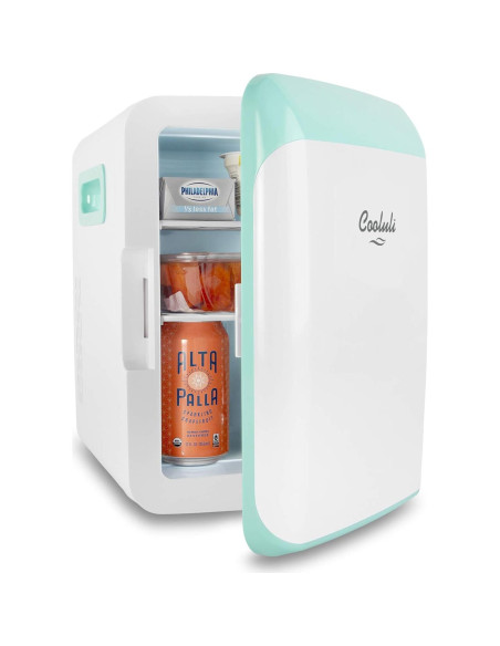 Cooluli Nevera Mini 10L Turquesa - Enfriador y Calentador