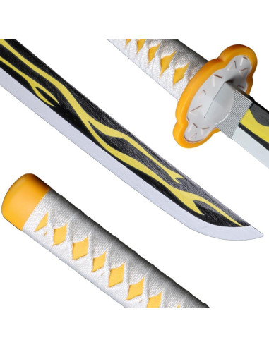 Espada de Cosplay Demon Slayer AN SWALLOW 67 cm con Soporte