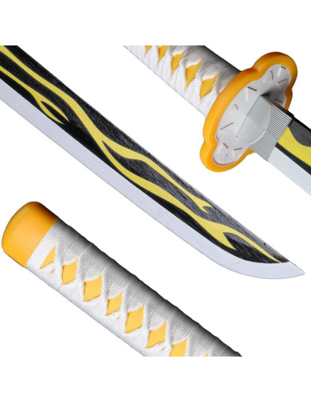 Espada de Cosplay Demon Slayer AN SWALLOW 67 cm con Soporte