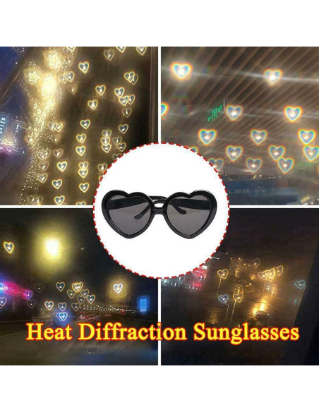 Gafas de Sol Corazón Dollger UV400 para Fiesta y Rave Gafas de Sol Corazón Dollger UV400 para Fiesta y Rave