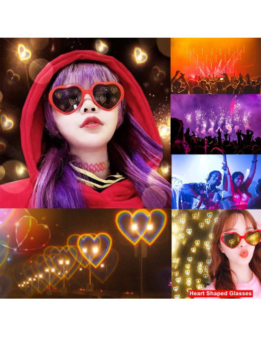 Gafas de Sol Corazón Dollger UV400 para Fiesta y Rave