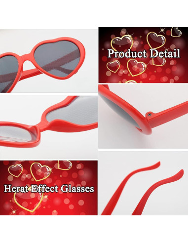 Gafas de Sol Corazón Dollger UV400 para Fiesta y Rave
