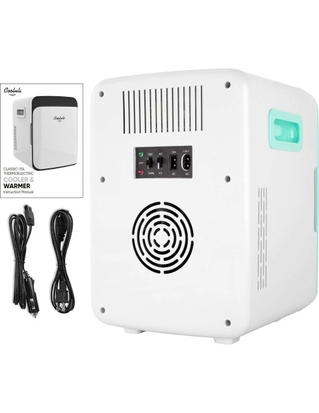 Cooluli Nevera Mini 10L Turquesa - Enfriador y Calentador