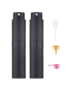 Atomizador de Perfume Tekson 8ml Rellenable Negro Portátil