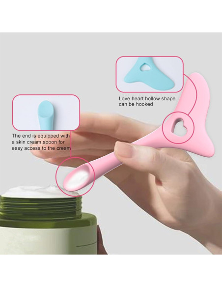 Juego de Plantillas de Delineador de Silicona 2 Pcs Azul